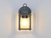 LED Landhausstil Außenwandleuchte, Wandlaterne Anthrazit, Höhe 22cm Bild 5