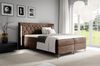 Boxspringbett Schlafzimmerbett ELODIE 180x220cm Braun inkl. Ambiente-LED Bild 2