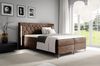 Boxspringbett Schlafzimmerbett ELODIE 180x220cm Braun inkl. Ambiente-LED Bild 3