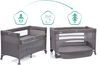 Reisebeistellbett Porto mit Seitenteil ablassbar grau melange Bild 4