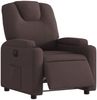 vidaXL Relaxsessel Elektrisch Dunkelbraun Stoff 3204349 Bild 3
