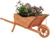 vidaXL Pflanzgefäß Schubkarre-Design 128x45,5x43 cm Massivholz Tanne 364229 Bild 3