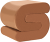 Pouf ARCADIA Samtstoff Goldbraun Bild 1