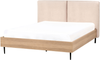 Bett mit Lattenrost Bouclé LIMANTON 140 x 200 cm Beige Bild 4
