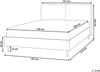 Bett mit Lattenrost Bouclé LIMANTON 140 x 200 cm Beige Bild 2