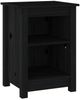 vidaXL Nachttisch Schwarz 40x35x55 cm Massivholz Kiefer 820964 Bild 2
