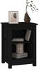 vidaXL Nachttisch Schwarz 40x35x55 cm Massivholz Kiefer 820964 Bild 5