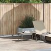 vidaXL Garten-Couchtisch Rechteckig Hellgrau 80x40x37 cm Poly Rattan 4104059 Bild 3