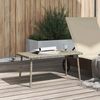 vidaXL Garten-Couchtisch Rechteckig Hellgrau 80x40x37 cm Poly Rattan 4104059 Bild 4
