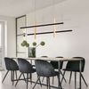 LED Hängeleuchte, Metall, gold, dimmbar, warmweiß, H 120 cm Bild 2