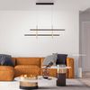LED Hängeleuchte, Metall, gold, dimmbar, warmweiß, H 120 cm Bild 4