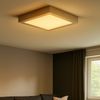 RGB LED Deckenlampe, Fernbedienung, dimmbar, nickel, H 3,5cm Bild 3