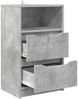 vidaXL Nachttische 2 pcs Beton Grau 40 x 30 x 467 cm Holzwerkstoff 888914 Bild 5