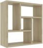 vidaXL Wandregal Sonoma-Eiche 45,1x16x45,1 cm Holzwerkstoff 802951 Bild 2