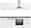 KOCHSTATION Küchenzeile KS-Lani, mit MDF-Fronten, Breite 240 cm, wahlweise mit E-Geräten, Höhen-Ausgleichsfüße 0-4 cm Bild 4
