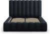 Micadoni Bett Kelp Samt Bluvel Dunkelblau 160x200 Bild 3