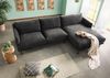 Ecksofa 285x161x81 Silikon-Feder Mix schwarz TRIENT Bild 2