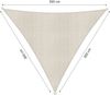 Lumaland Sonnensegel Polyester Dreieck 3 x 3 x 3 Meter Dunkelgrau Bild 3