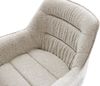 Esszimmerstuhl Kaira-Flex Webstoff Soft Beige 4-Fuß konisch Schwarz Bild 4