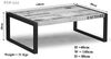 Couchtisch Mango 140x80x40 natur bedruckt FACTORY #111 Bild 5