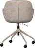 Bürostuhl Morros aus Chenille-Stoff, modernes Design, taupe, gepolstert, Metallgestell Bild 4