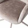 Bürostuhl Morros aus Chenille-Stoff, modernes Design, taupe, gepolstert, Metallgestell Bild 5