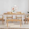 vidaXL Bank 90 cm Massivholz Gummibaum 4102595 Bild 3
