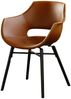 KAWOLA Stuhl ZAJA Esszimmerstuhl Kunstlederbezug Vintage cognac 82 x 59 x 57 cm Bild 3