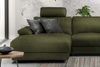 KAWOLA Sofa LOLA Ecksofa XL Stoff moosgrün mit motorischer Relaxfunktion Recamiere links 84 x 178 x 304 cm Bild 4