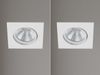 LED Einbaustrahler 2er Set eckig schwenkbar dimmbar Weiß matt 5,5W Deckenlampe Bild 3