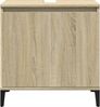 vidaXL Waschbeckenunterschrank Sonoma-Eiche 58x33x60 cm Holzwerkstoff 847408 Bild 4