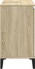 vidaXL Waschbeckenunterschrank Sonoma-Eiche 58x33x60 cm Holzwerkstoff 847408 Bild 5