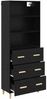 vidaXL Highboard Schwarz Eichen-Optik 69,5 x 32,5 x 180 cm 3416259 Bild 5