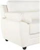 Vente-unique - MANOA Couchgarnitur Kunstleder Weiß - B 82 cm x H 88 cm x L 201 cm163 cm Bild 5