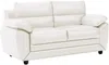 Vente-unique - MANOA Couchgarnitur Kunstleder Weiß - B 82 cm x H 88 cm x L 201 cm163 cm Bild 3