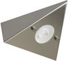 TRANGO LED Unterbauleuchte, 1er Erweiterungsset 6739-12 LED-Küchenunterbauleuchte *COOK* LED Einbauleuchte - Einbaustrahler aus Edelstahl inkl. 1x 4,8 Watt LED Modul 3000K warmweiß - direkt 230 Volt - beliebig erweiterbar, Schalter - Dreieckleuchte – S... Bild 4