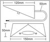 TRANGO LED Unterbauleuchte, 1er Erweiterungsset 6739-12 LED-Küchenunterbauleuchte *COOK* LED Einbauleuchte - Einbaustrahler aus Edelstahl inkl. 1x 4,8 Watt LED Modul 3000K warmweiß - direkt 230 Volt - beliebig erweiterbar, Schalter - Dreieckleuchte – S... Bild 3