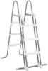 Intex Poolleiter, 3 Stufen, für Pools mit 91 - 107 cm Höhe, Stahl/Kunststoff Grau