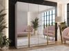 Kleiderschrank Veluna III 200 (Farbe: Cashmere / Cashmere + Gold) Bild 2