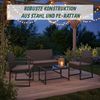 Relaxdays 4-teiliges Gartenmöbel Set Rattan Bild 5