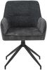 byLIVING Esszimmerstuhl 2er Set JACKY / Vintage Velvet-Bouclé anthrazit / Gestell Metall schwarz / Sitzschale 360° drehbar / Esszimmerstuhl / Wohnzimmerstuhl / B 62, H 87, T 56 cm Bild 5