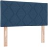 vidaXL Boxspringbett mit Matratze mit Kopfteil Blau 200 x 100 cm Stoff 3341348 Bild 5