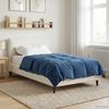 vidaXL Ganzjahresbettdecke Dunkelblau 135 x 200 cm Mikrofaser 42026049 Bild 4