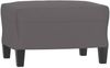 vidaXL Sessel mit Hocker Grau 60 cm Kunstleder 3201021 Bild 5