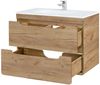 Badmöbel Set LUTON-56-CRAFT, Wotan Eiche Nb, B/H/T ca. 130/200/46 cm Bild 3