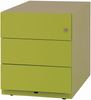 Rollcontainer Note™ mit Griffleiste, 3 Universalschubladen, Farbe grün Bild 3