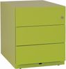 Rollcontainer Note™ mit Griffleiste, 3 Universalschubladen, Farbe grün Bild 2