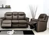 Vente-unique - EVASION Sofa and armchair set Leder Braun - B 96 cm x H 100 cm x L 205 cm95 cm Bild 5