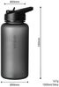 Vinsun Trinkflasche Sportflasche mit Strohhalm 1L - Wasserflasche Tritan auslaufsicher, BPA frei, Bruchsicher, geruchs- & geschmacksneutral, geringes Gewicht Bild 4