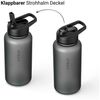 Vinsun Trinkflasche Sportflasche mit Strohhalm 1L - Wasserflasche Tritan auslaufsicher, BPA frei, Bruchsicher, geruchs- & geschmacksneutral, geringes Gewicht Bild 3